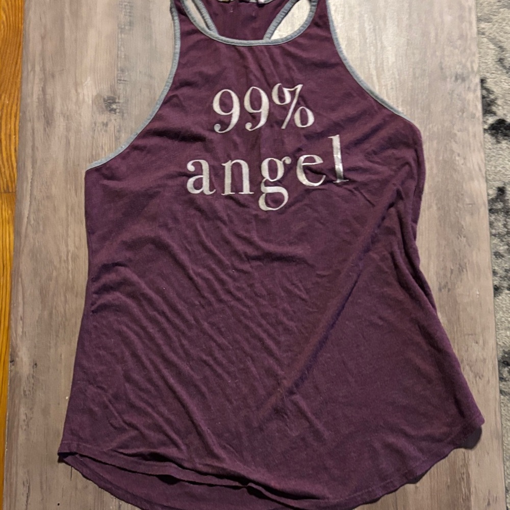 Victoria's Secret Purple 99% Angel Tank Top